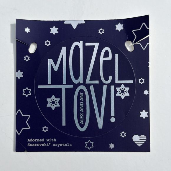 NWT Alex and Ani Bat Mitzvah Charm Bangle Two Tone Silver Gold Bracelet Judaica - Picture 5 of 9